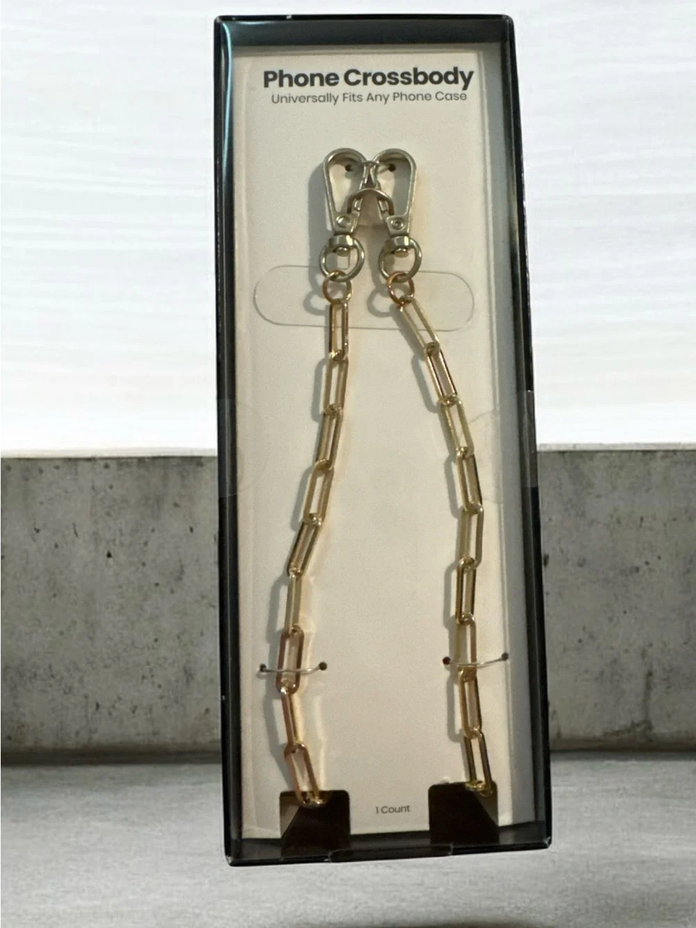 Phone Crossbody Chain Strap in Gold - Universal Phone Accessory